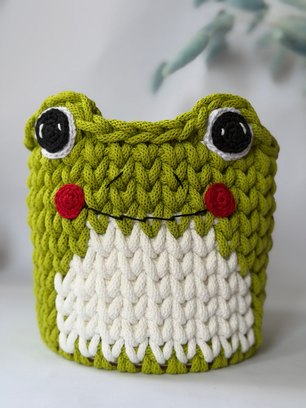Crochet basket “Frog”